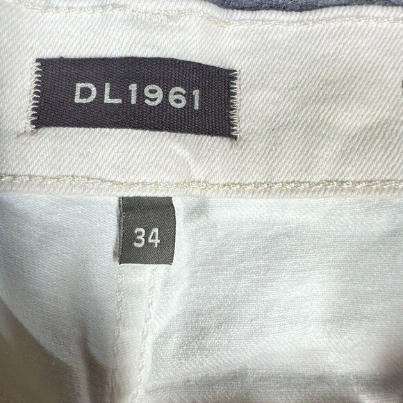 NWT DL1961 Patti Womens Jeans size 34 Straight High Rise Vintage Jeans 34 Beige - Picture 5 of 15